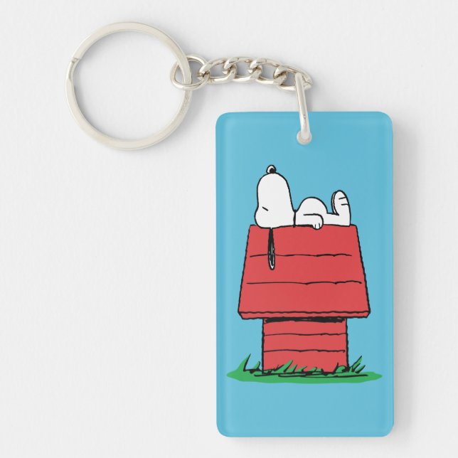Porte-clefs cacahuètes | Snoopy Napping (Devant)