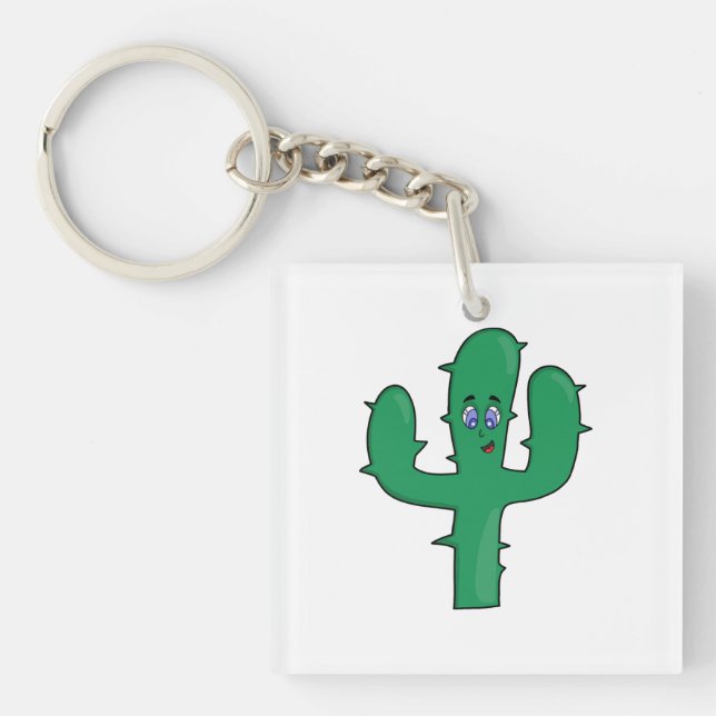 Porte-clefs Cactus souriant (Devant)
