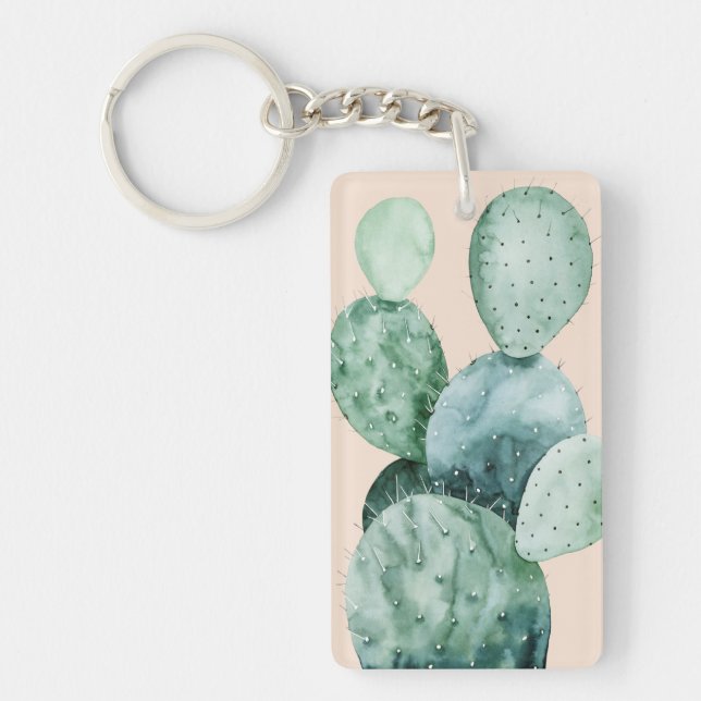 Porte-clefs Cactus sur le corail (Devant)