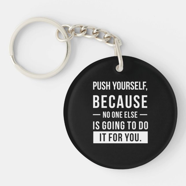 Porte-clefs Cadeau Anniversaire Poussez-vous (Devant)