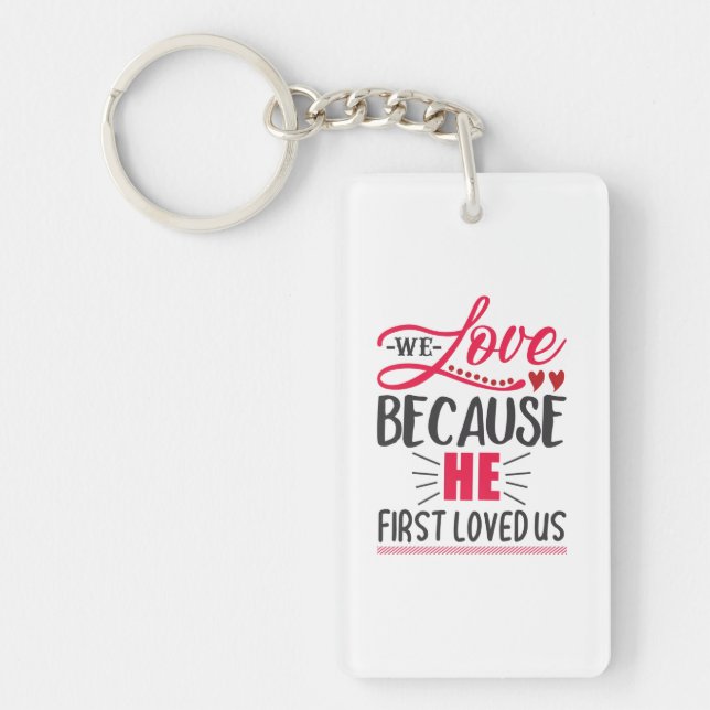 Porte-clefs Cadeau Couple Nous Aimons Parce Qu'Il Nous A D'Abo (Devant)