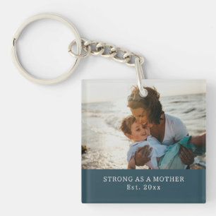 Porte-clefs 'Cadeau d'anniversaire "Aussi forte qu'une mère" F