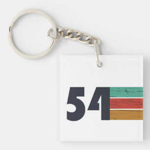 Porte-clefs Cadeau d'anniversaire de 1954 vintage