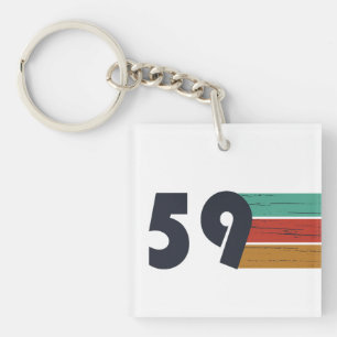Porte-clefs Cadeau d'anniversaire de 1959 vintage