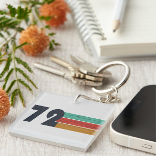 Porte-clefs Cadeau d'anniversaire de 1972 vintage
