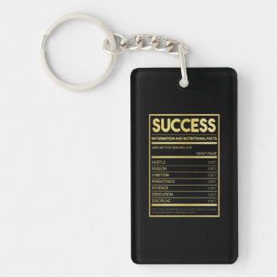 Porte-clefs Cadeau d'anniversaire Succès des faits nutritionne