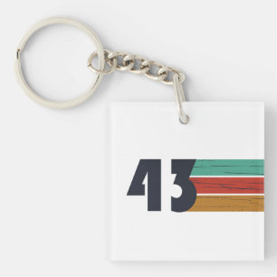 Porte-clefs Cadeau d'anniversaire vintage né en 1943