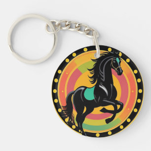 Porte-clefs 🐴 Cadeau d'art équestre pour usage quotidien 🐴