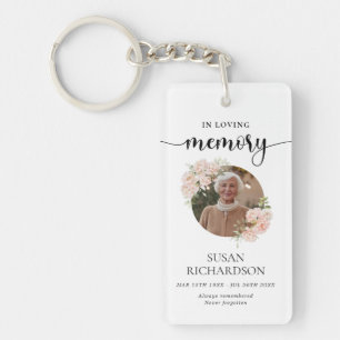 Porte-clefs Cadeau de célébration de vie de funérailles floral
