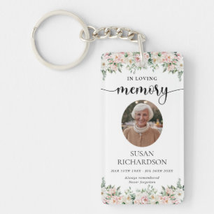 Porte-clefs Cadeau de célébration de vie en mémoire funéraire