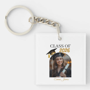 Porte-clefs Cadeau de chaîne de clés de fin d'études personnal