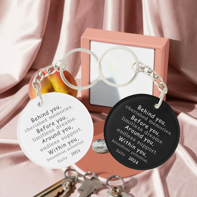 Porte-clefs Cadeau de diplôme (Keep your Class of 2024 memories close!)