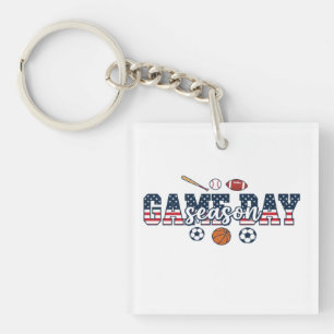 Porte-clefs Cadeau de fan de sports multiples de saison de jou