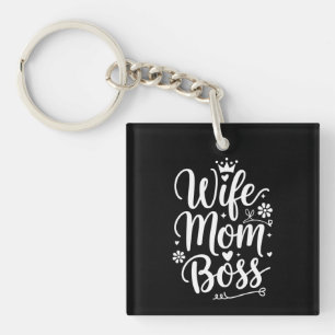 Porte-clefs Cadeau de fête des mères mignon pour femme maman p