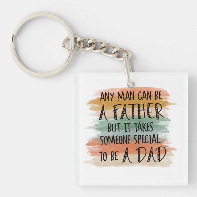 Porte-clefs Cadeau de Fête des pères Stepdad | Papa spécial (Devant)