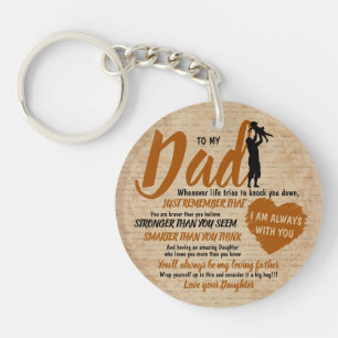 Porte-clefs Cadeau de la Fête des Pères de la part de la fille