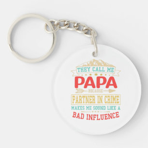Porte-clefs Cadeau de la fête des pères - ils m'appellent mauv