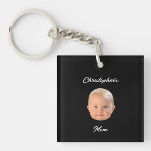 Porte-clefs Cadeau de maman avec écriture minimale moderne et