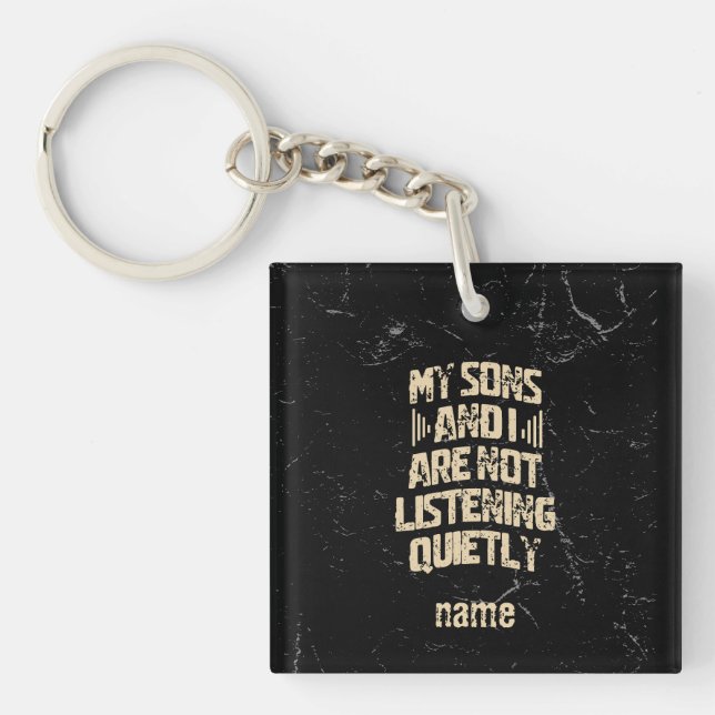 Porte-clefs Cadeau de maman cool pour maman rock de fils (Devant)