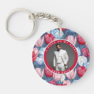 Porte-clefs Cadeau de mariage tendance Fleur de Tulipe