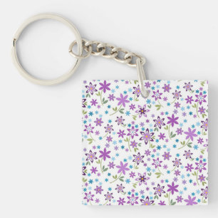 Porte-clefs Cadeau de Noël mignonne Floral Ditsy