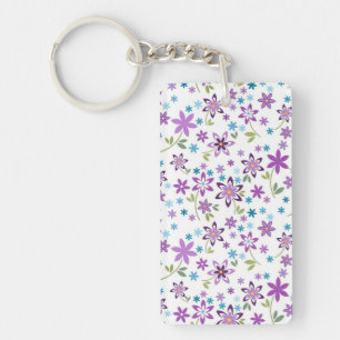 Porte-clefs Cadeau de Noël mignonne Floral Ditsy