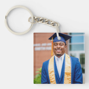 Porte-clefs Cadeau de photo de remise de diplôme personnalisé