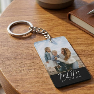 Porte-clefs Cadeau de photo de script moderne de souvenir étab