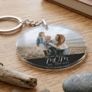 Porte-clefs Cadeau de photo de script moderne de souvenir étab