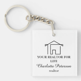 Porte-clefs Cadeau de recommandation pour immobilier avec marq