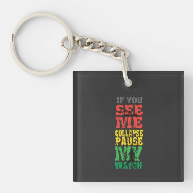 Porte-clefs Cadeau de recyclage fonctionnant (Devant)