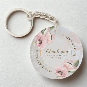 Porte-clefs Cadeau de remerciement de mariage islamique floral