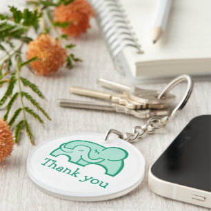 Porte-clefs Cadeau de remerciement pour l'enseignant éléphant