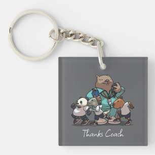 Porte-clefs Cadeau de remerciement pour l'entraîneur de wombat
