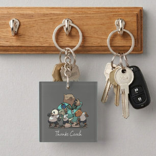 Porte-clefs Cadeau de remerciement pour l'entraîneur de wombat