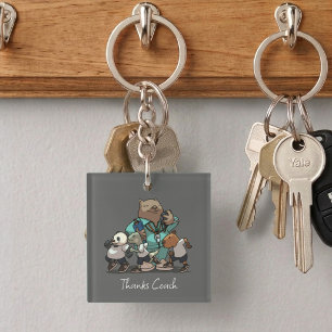 Porte-clefs Cadeau de remerciement pour l'entraîneur de wombat