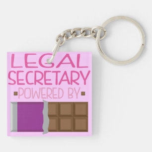 Porte-clefs Cadeau de secrétaire juridique chocolat pour elle