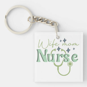 Porte-clefs Cadeau d'infirmière pour la Fête des mères infirmi