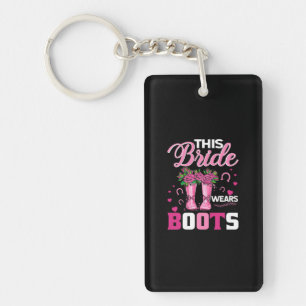 Porte-clefs Cadeau équestre   Cette Mariée Porte Des Bottes