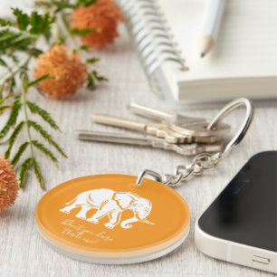 Porte-clefs Cadeau Farceur Eléphant Blanc