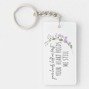 Porte-clefs Cadeau Floral Sentimental pour la Fête des Mères