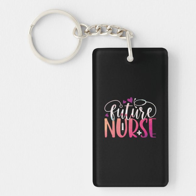 Porte-clefs Cadeau infirmière | future infirmière (Devant)