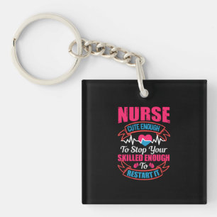 Porte-clefs Cadeau infirmière Infirmière Assez Mignonne Pour