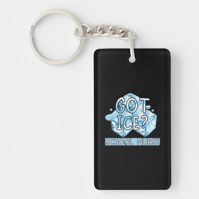 Porte-clefs Cadeau infirmière | Infirmière de l'école de glace (Devant)