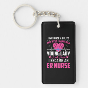 Porte-clefs Cadeau Infirmière J'Étais Autrefois La Belle Inf