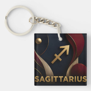Porte-clefs Cadeau Luxueux Sagittaire Zodiaque Astrologie Céle