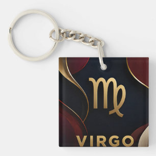 Porte-clefs Cadeau Luxueux Vierge Zodiaque Astrologie Céleste
