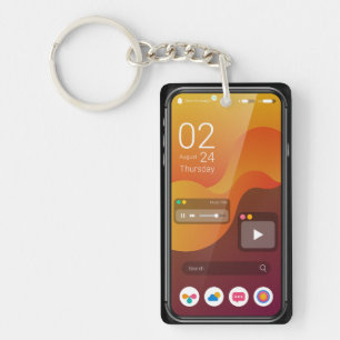Porte-clefs Cadeau mignon pour amateur de technologie iPhone