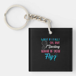 Porte-clefs Cadeau Papillon Et Si Vous Voliez