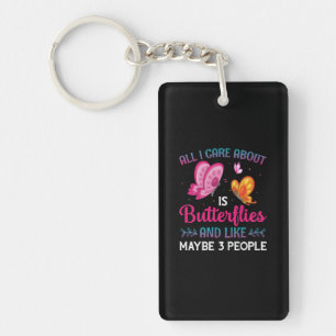 Porte-clefs Cadeau Papillon Tout Ce Qui M'Intéresse, Ce Sont